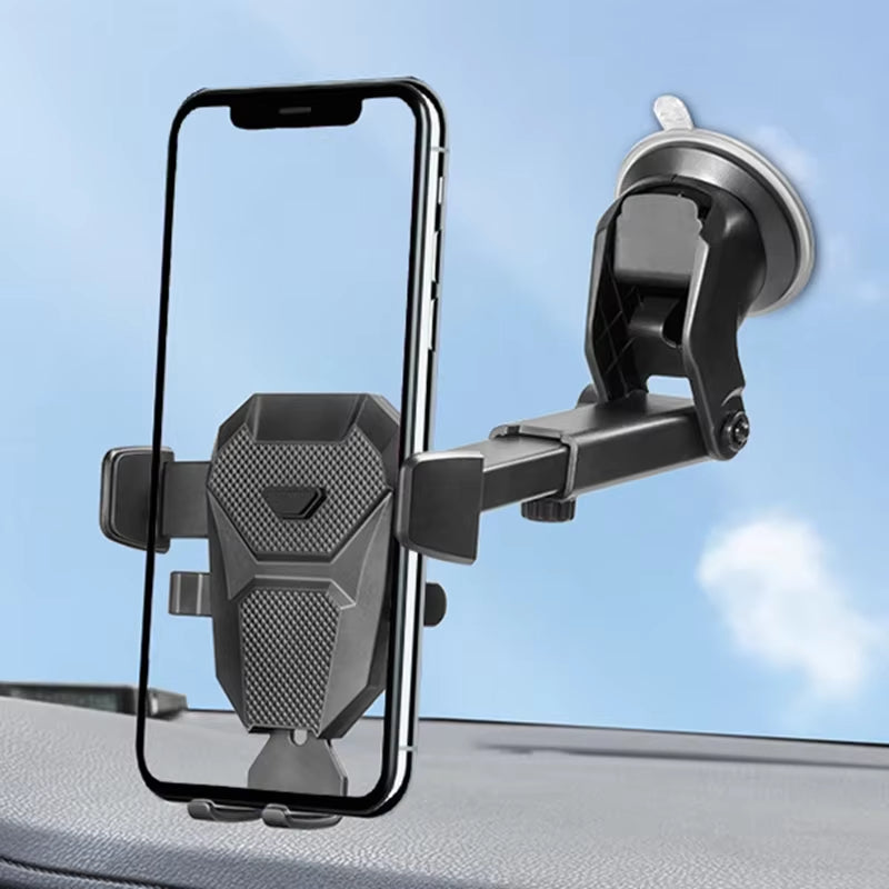 Sucker Car Phone Holder Mount Stand GPS Telefon Mobile Cell Support for Iphone 13 12 11 Pro Xiaomi Huawei Samsung